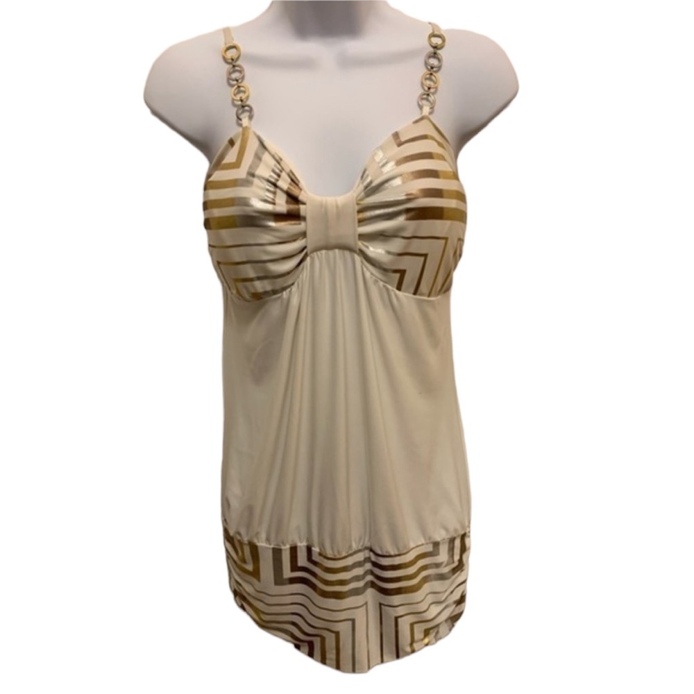 Codigo Metallic Top with Built In Bra   Size Large